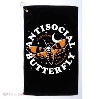 Antisocial Butterfly Partying In The Shadows Apparel Golf Towel thumb 0