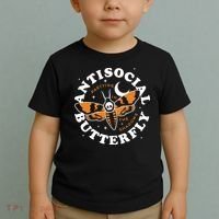 Antisocial Butterfly Partying In The Shadows Apparel Toddler T-Shirt thumb 2