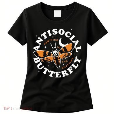 Antisocial Butterfly Partying In The Shadows Apparel Women's T-Shirt