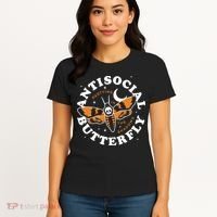 Antisocial Butterfly Partying In The Shadows Apparel Women's T-Shirt thumb 4