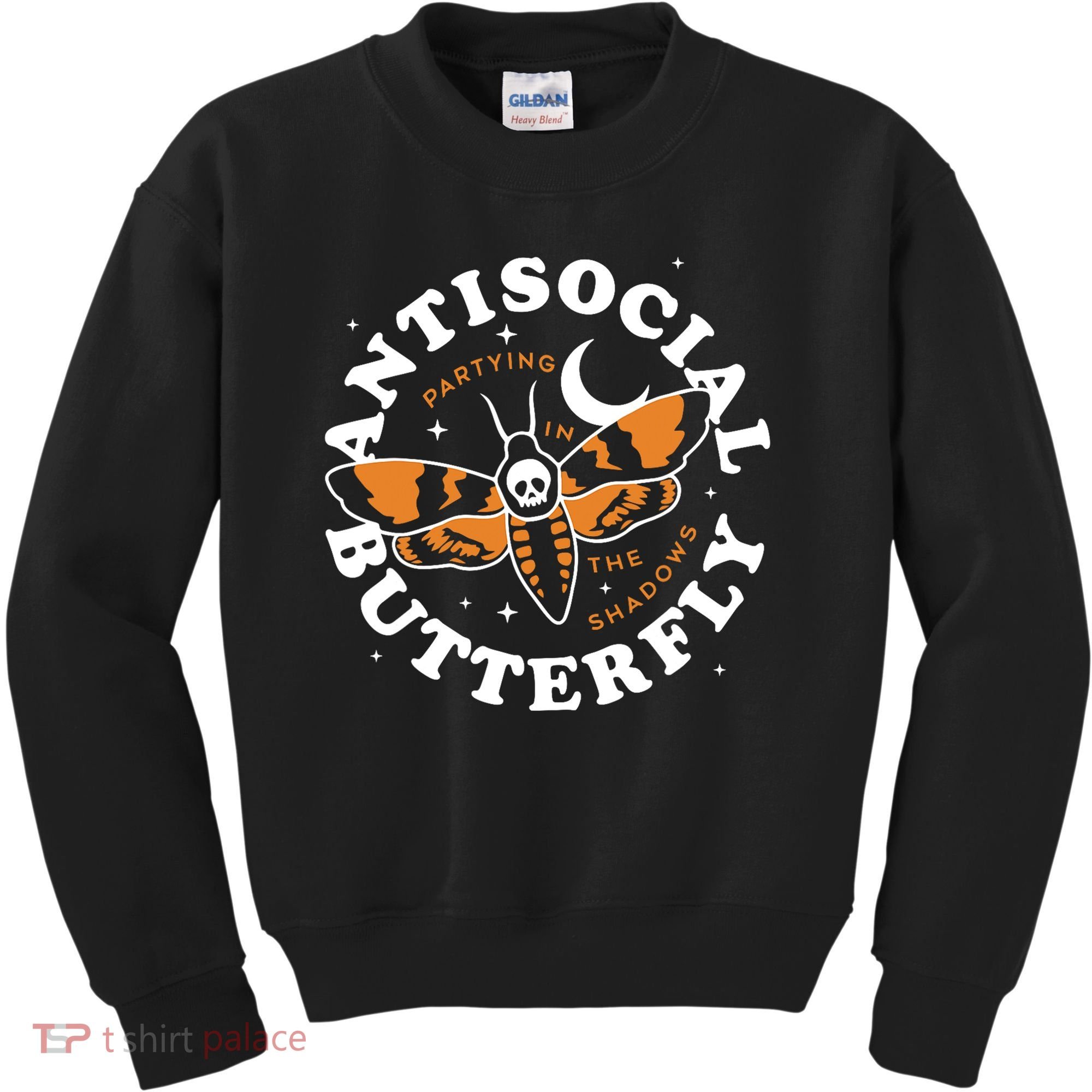 Antisocial Butterfly Partying In The Shadows Apparel Kids Sweatshirt