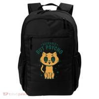 Adorable But Psycho Funny Cat Backpack thumb 0