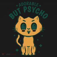 Adorable But Psycho Funny Cat Tote Bag thumb 4