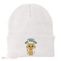 Adorable But Psycho Funny Cat Beanie thumb 0