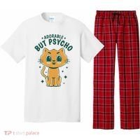 Adorable But Psycho Funny Cat Pajama Set thumb 0