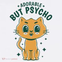 Adorable But Psycho Funny Cat Visor thumb 3