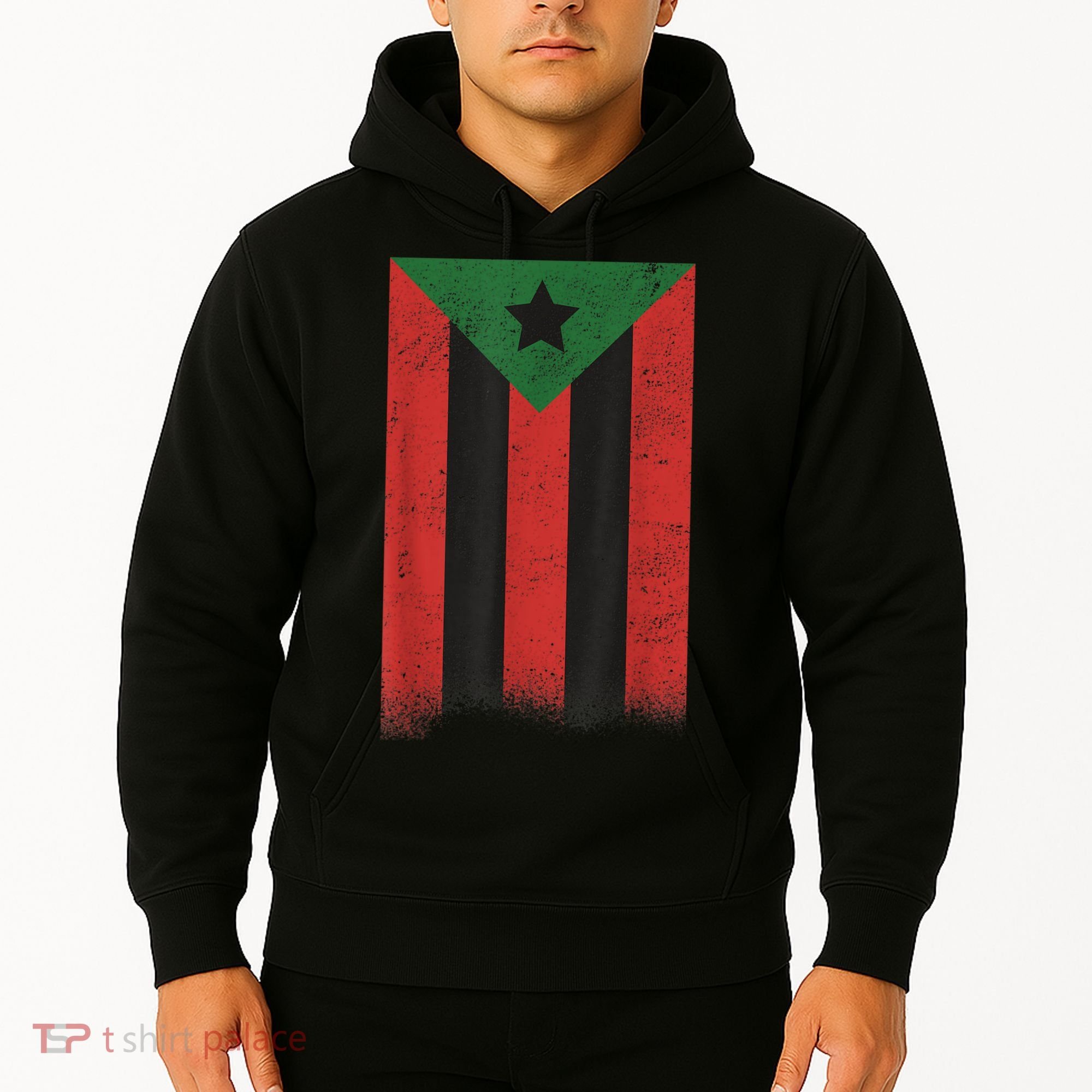 Afro Boricua Puerto Rico Africa Hoodie