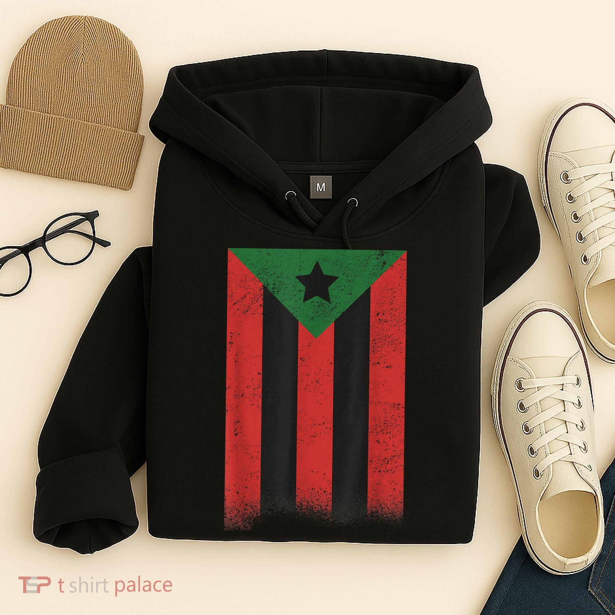 Afro Boricua Puerto Rico Africa Hoodie