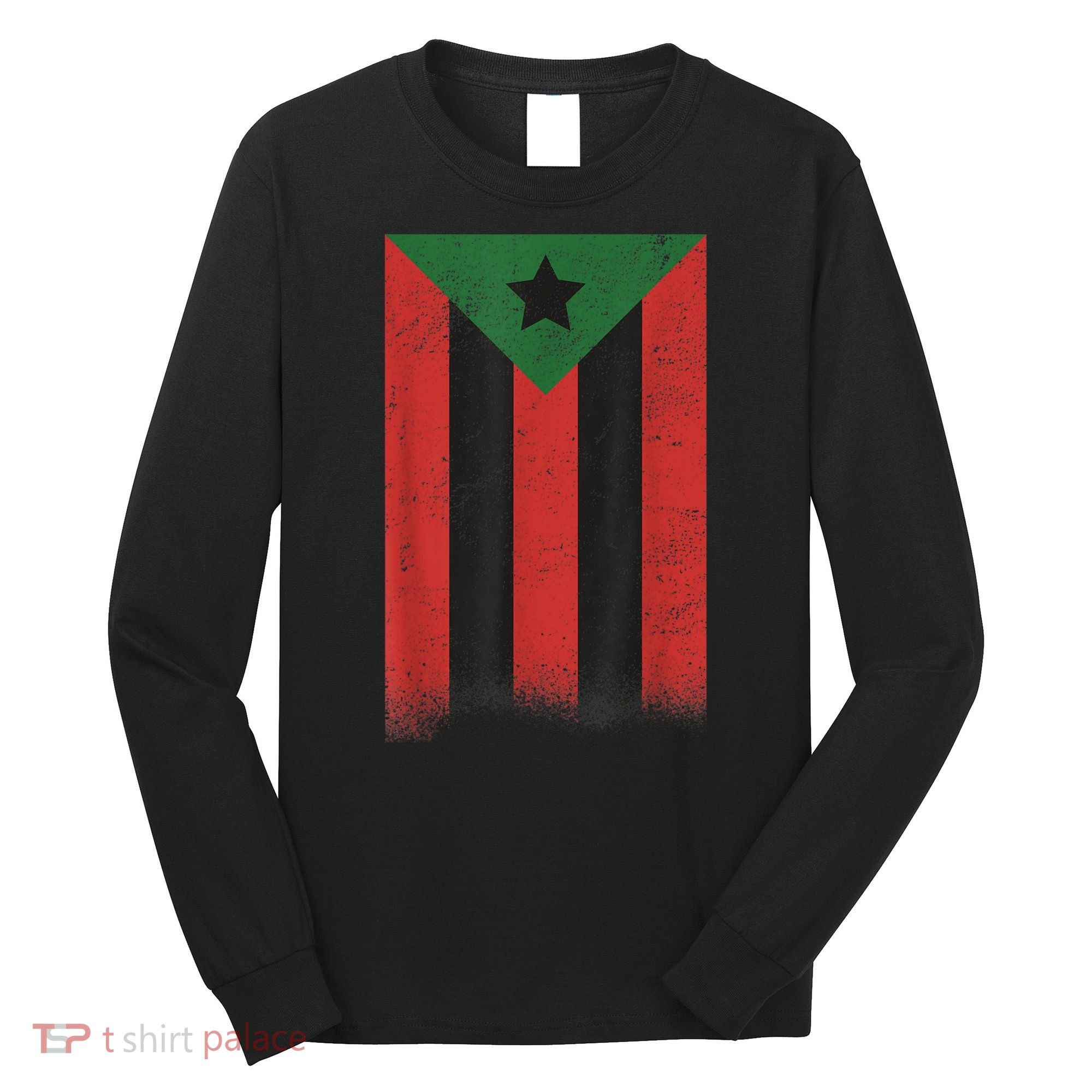 Afro Boricua Puerto Rico Africa Long Sleeve Shirt