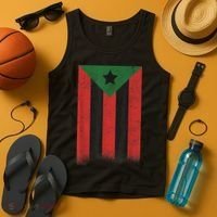 Afro Boricua Puerto Rico Africa Tank Top thumb 4