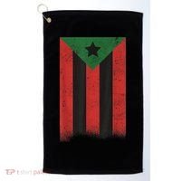 Afro Boricua Puerto Rico Africa Golf Towel thumb 0