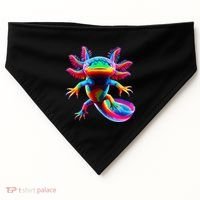 Axolotl Beautiful Pop Art Axolotl USA-Made Doggie Bandana thumb 0