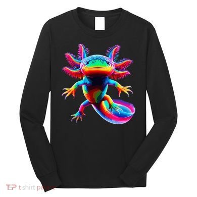 Axolotl Beautiful Pop Art Axolotl Long Sleeve Shirt