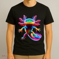 Axolotl Beautiful Pop Art Axolotl T-Shirt thumb 3