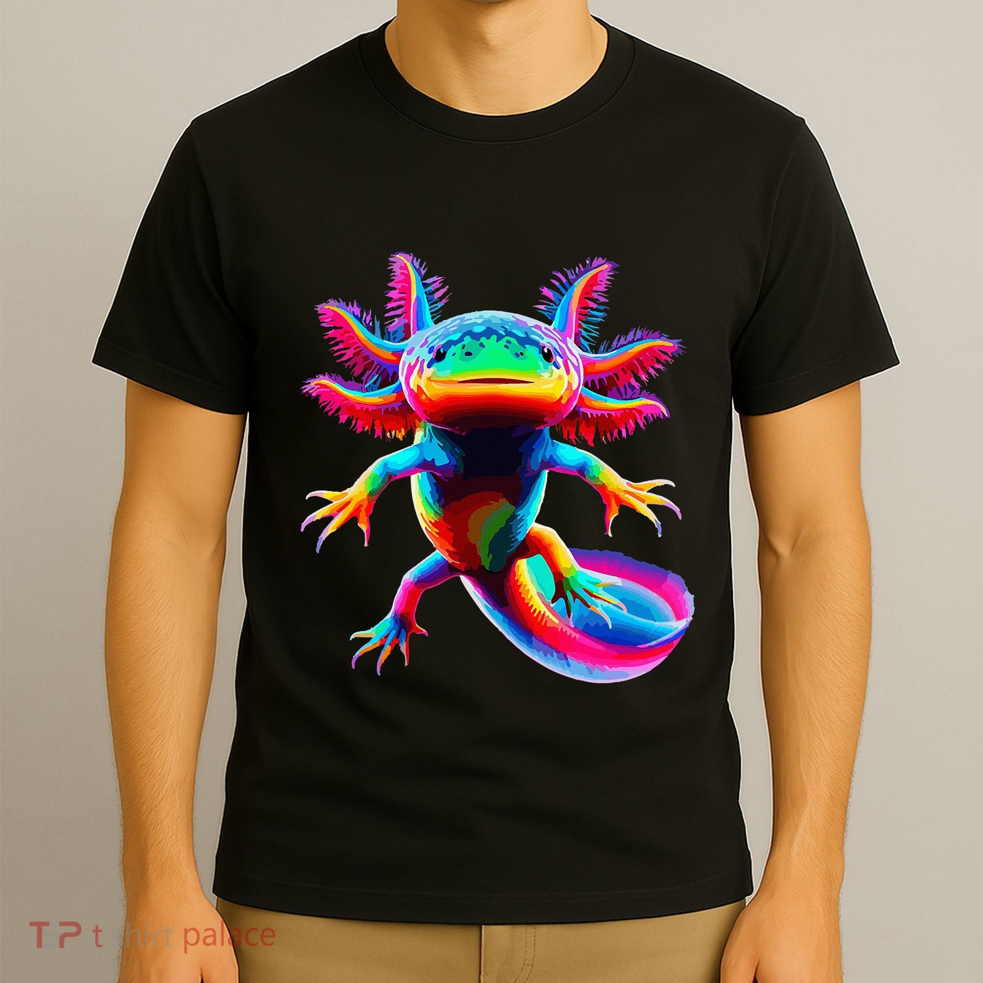 Axolotl Beautiful Pop Art Axolotl T-Shirt