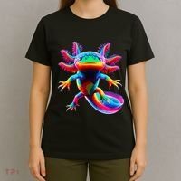 Axolotl Beautiful Pop Art Axolotl T-Shirt thumb 4