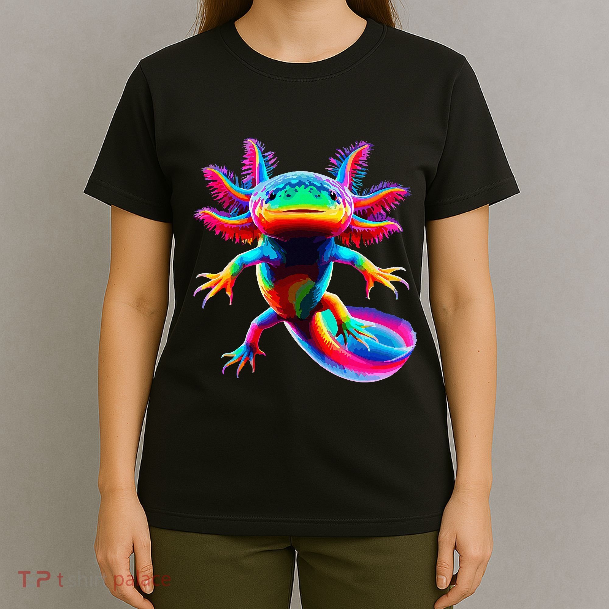 Axolotl Beautiful Pop Art Axolotl T-Shirt
