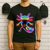 Axolotl Beautiful Pop Art Axolotl T-Shirt thumb 6