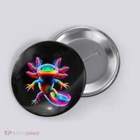 Axolotl Beautiful Pop Art Axolotl Button thumb 0