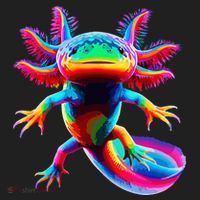 Axolotl Beautiful Pop Art Axolotl Beanie thumb 2