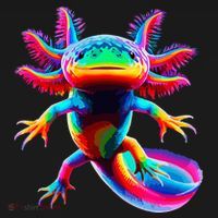 Axolotl Beautiful Pop Art Axolotl Mousepad thumb 1
