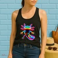 Axolotl Beautiful Pop Art Axolotl Women's Tank Top thumb 2