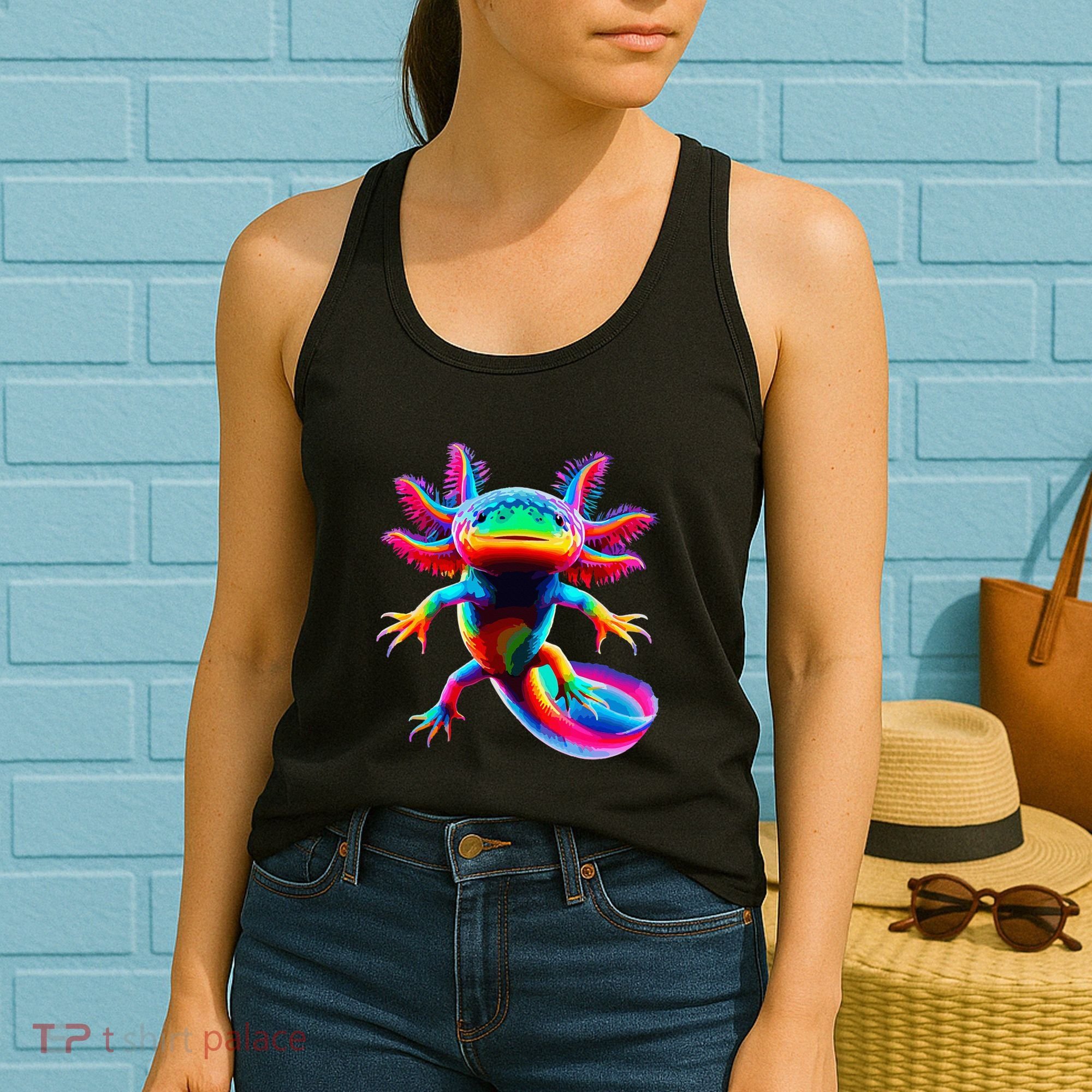 Axolotl Beautiful Pop Art Axolotl Women's Tank Top
