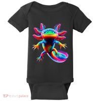 Axolotl Beautiful Pop Art Axolotl Baby Bodysuit thumb 0