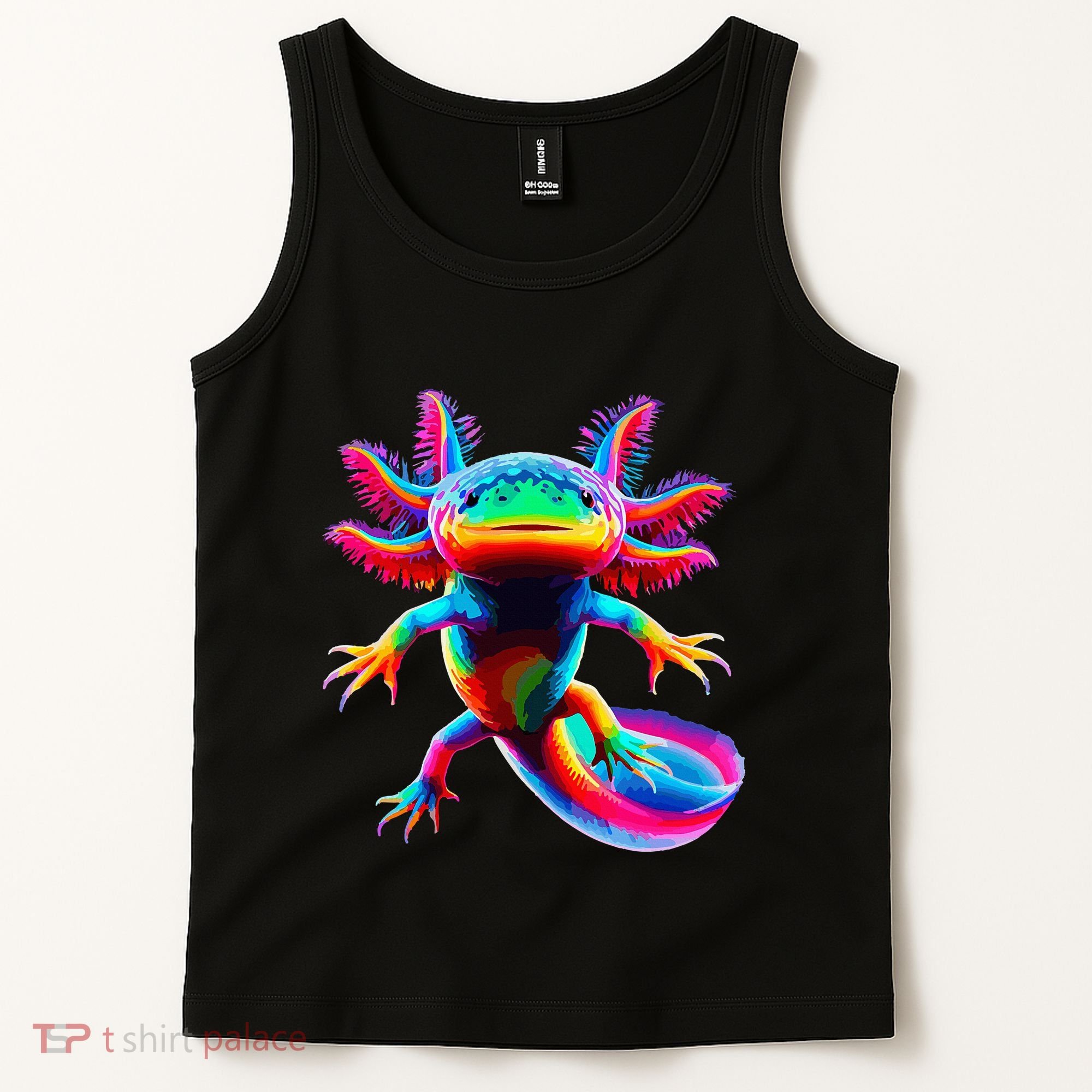 Axolotl Beautiful Pop Art Axolotl Tank Top