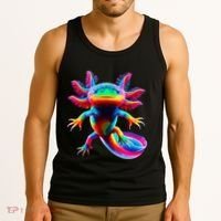 Axolotl Beautiful Pop Art Axolotl Tank Top thumb 3