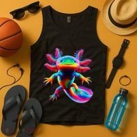 Axolotl Beautiful Pop Art Axolotl Tank Top thumb 4