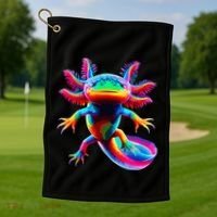 Axolotl Beautiful Pop Art Axolotl Golf Towel thumb 1