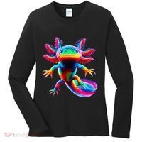Axolotl Beautiful Pop Art Axolotl Women's Long Sleeve Shirt thumb 0