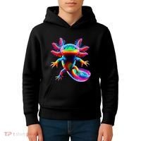 Axolotl Beautiful Pop Art Axolotl Kids Hoodie thumb 4