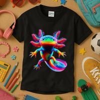 Axolotl Beautiful Pop Art Axolotl Kids T-Shirt thumb 3