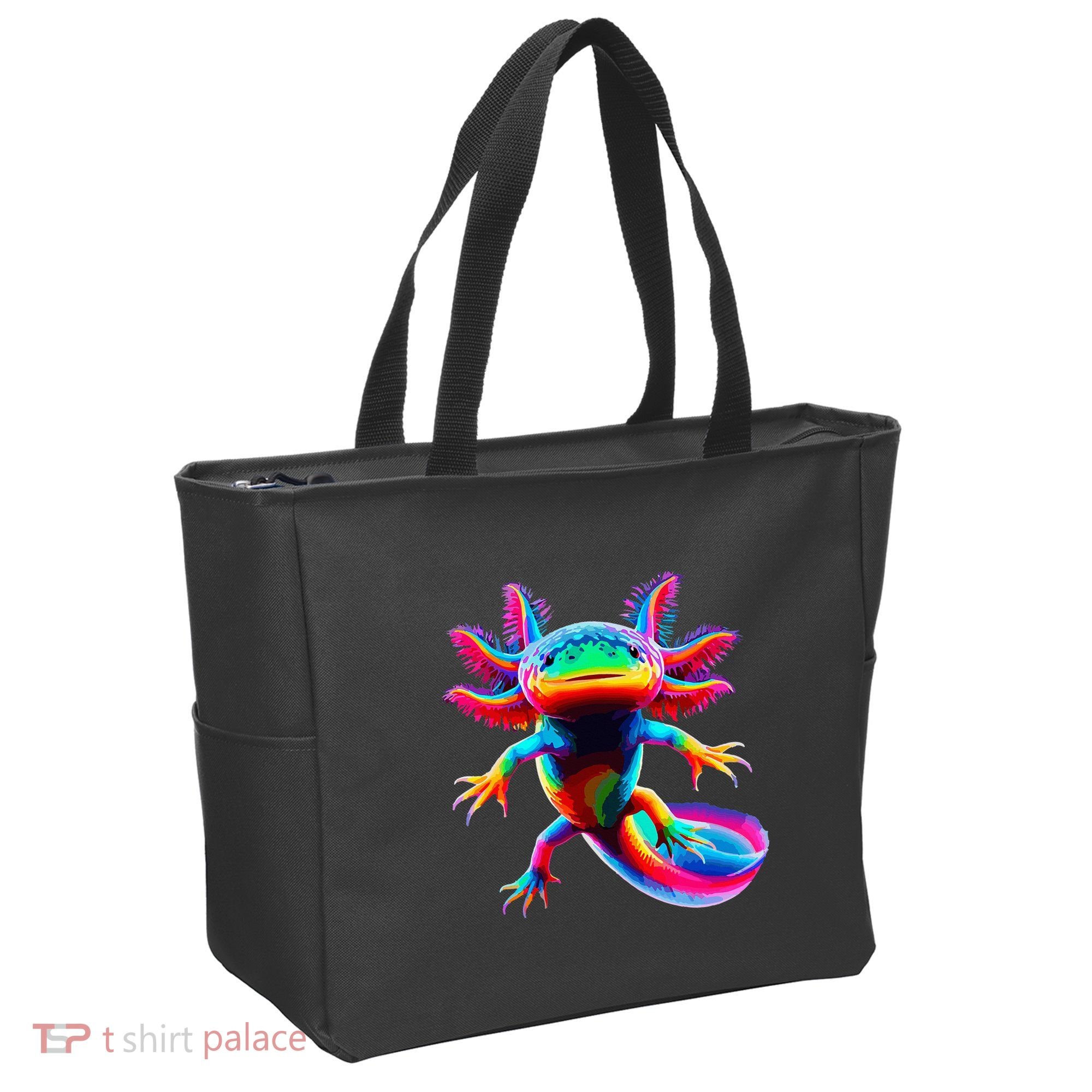 Axolotl Beautiful Pop Art Axolotl Tote Bag