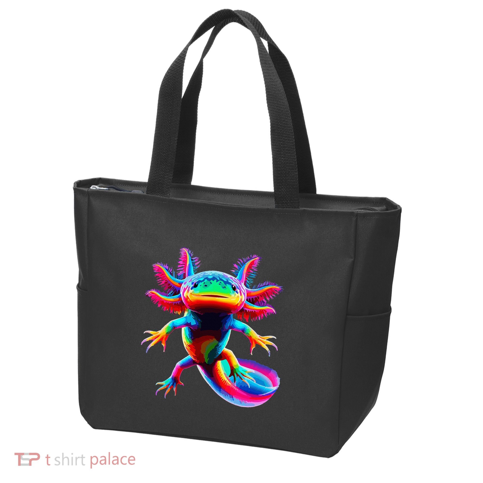 Axolotl Beautiful Pop Art Axolotl Tote Bag