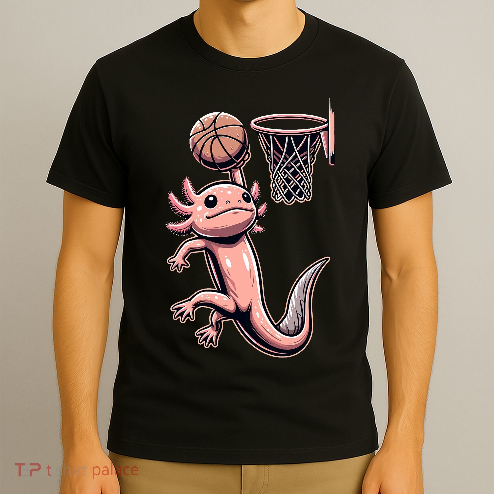 Axolotl Basketball Player Basketballer Sports T-Shirt
