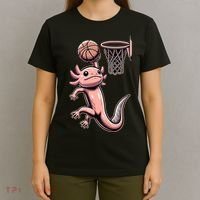 Axolotl Basketball Player Basketballer Sports T-Shirt thumb 4