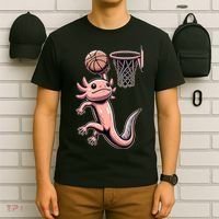 Axolotl Basketball Player Basketballer Sports T-Shirt thumb 6