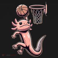 Axolotl Basketball Player Basketballer Sports T-Shirt thumb 7