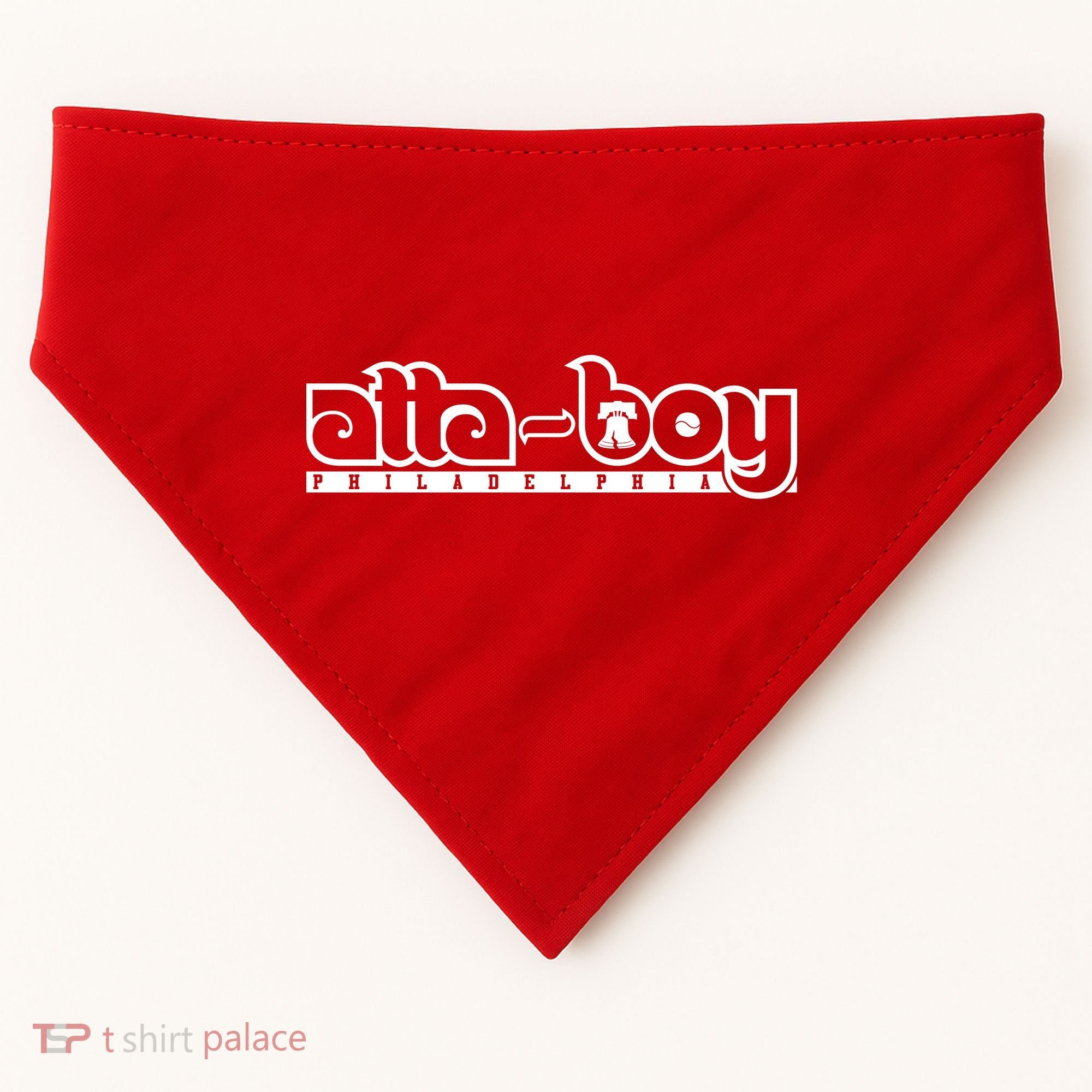 Atta Boy Philly Red October Philadelphia Baseball USA-Made Doggie Bandana