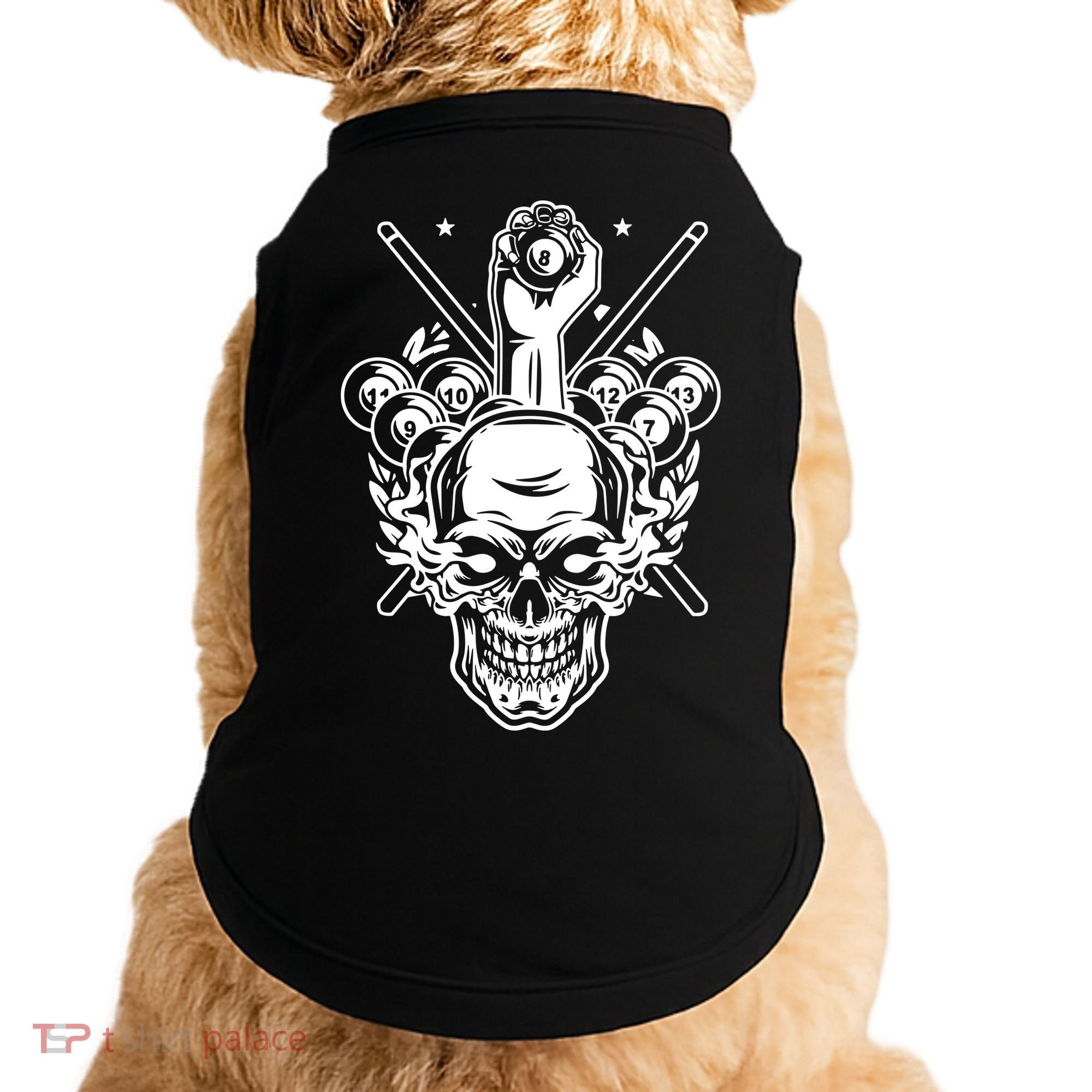 Awesome Billiards Pool Player Doggie Tank