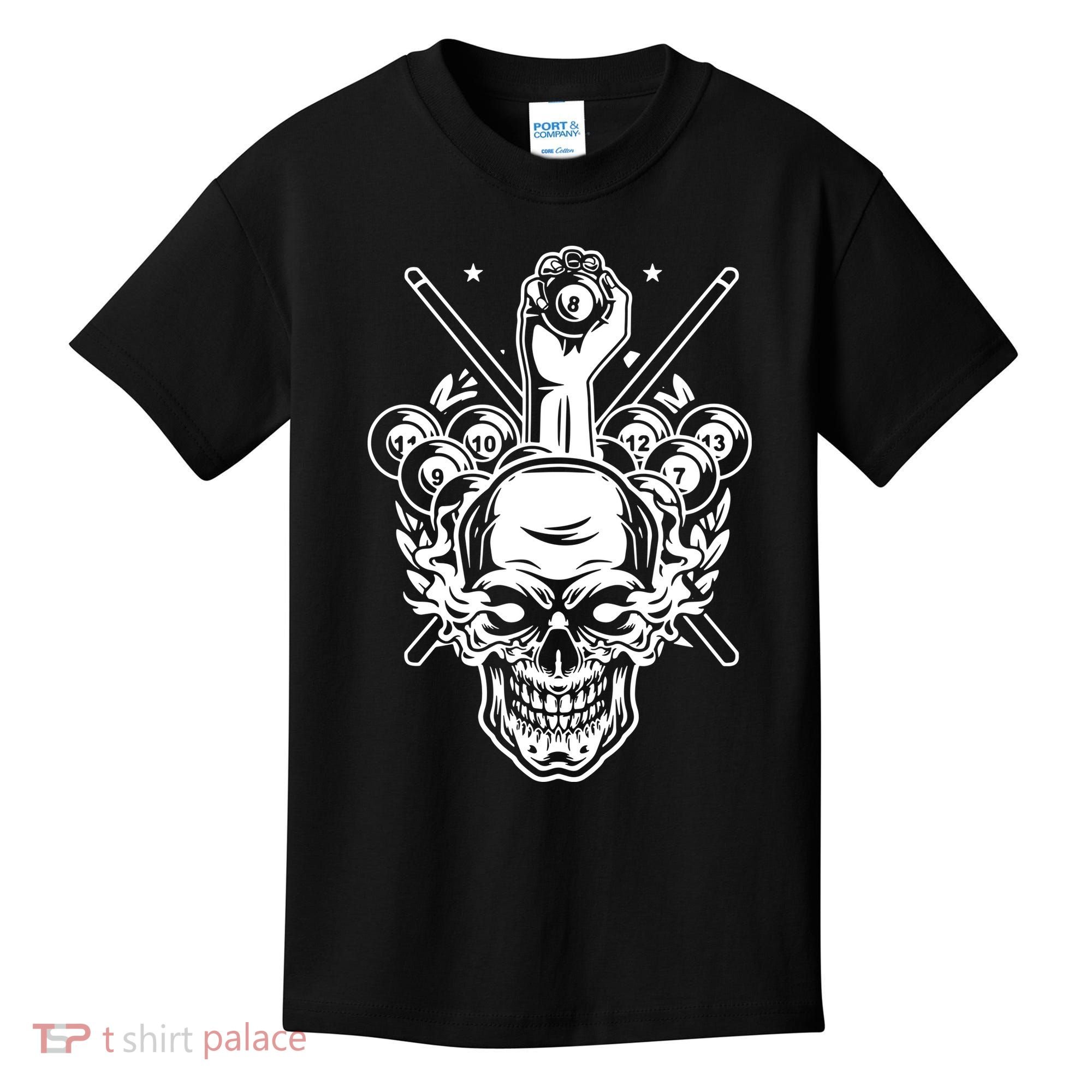 Awesome Billiards Pool Player Kids T-Shirt