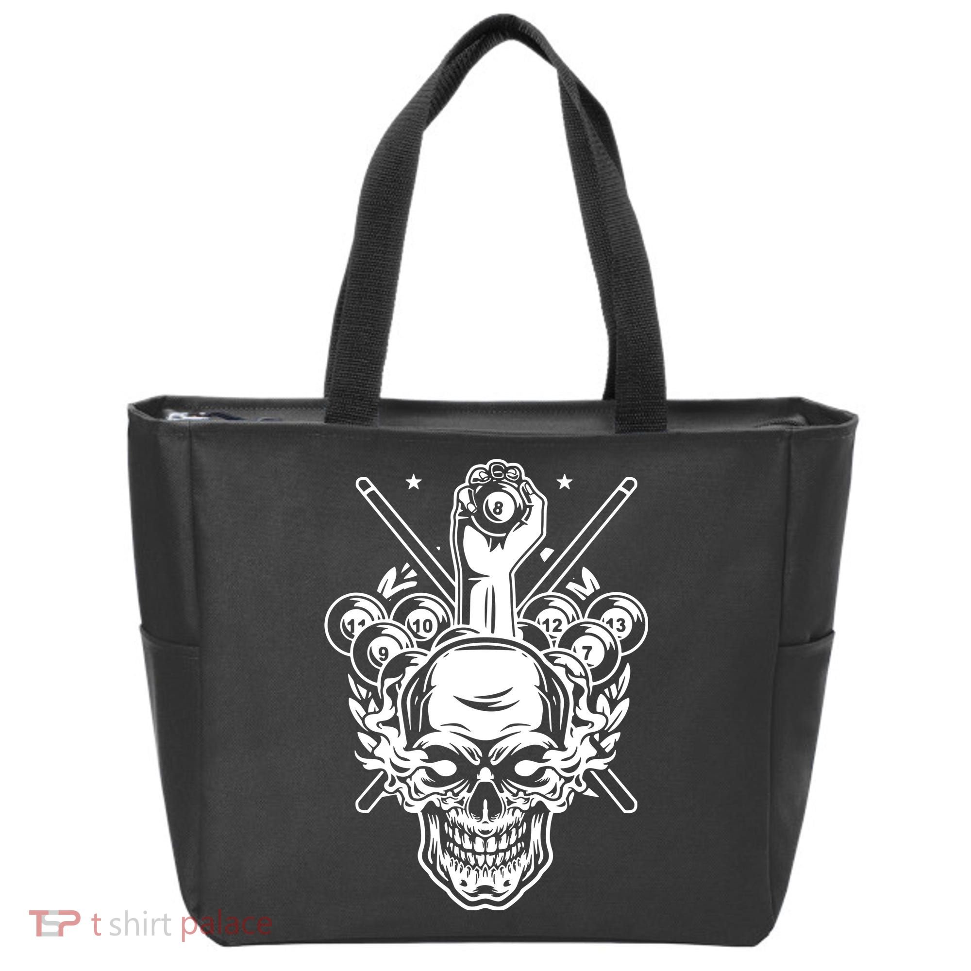 Awesome Billiards Pool Player Tote Bag