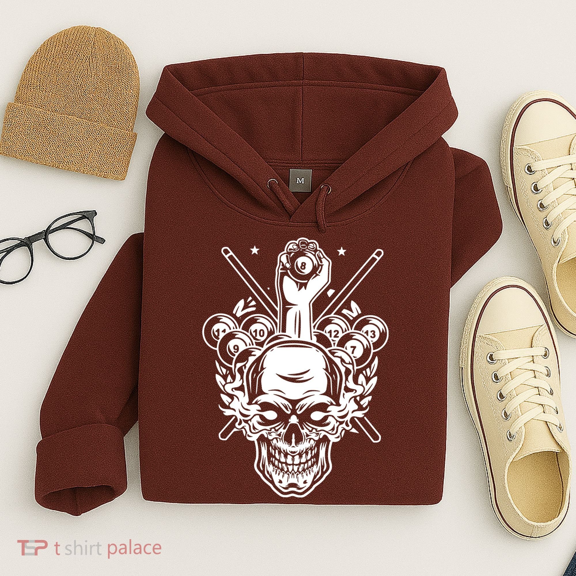 Awesome Billiards Pool Player Hoodie