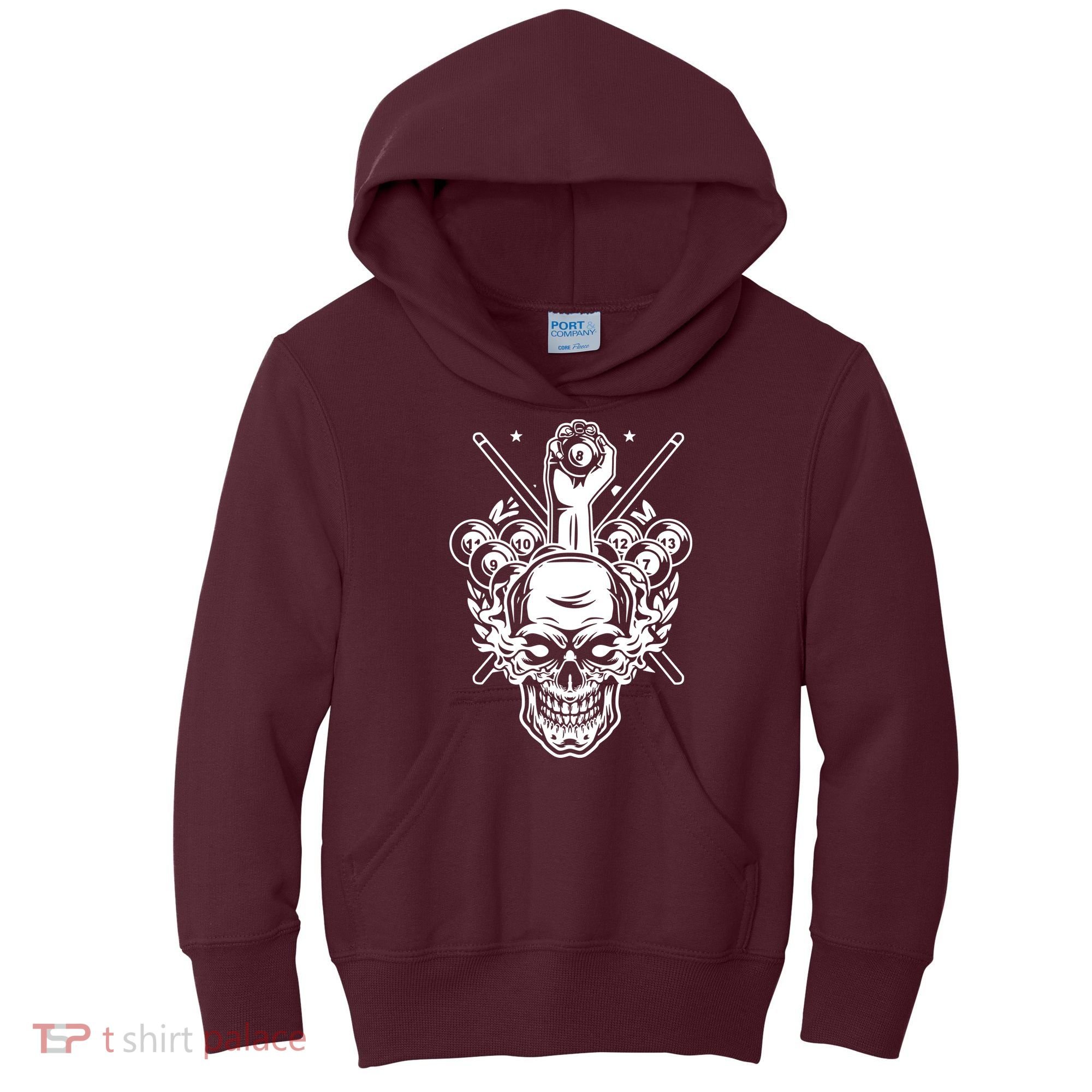 Awesome Billiards Pool Player Kids Hoodie
