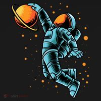 Astronaut Basketball Player Doggie Tank thumb 4
