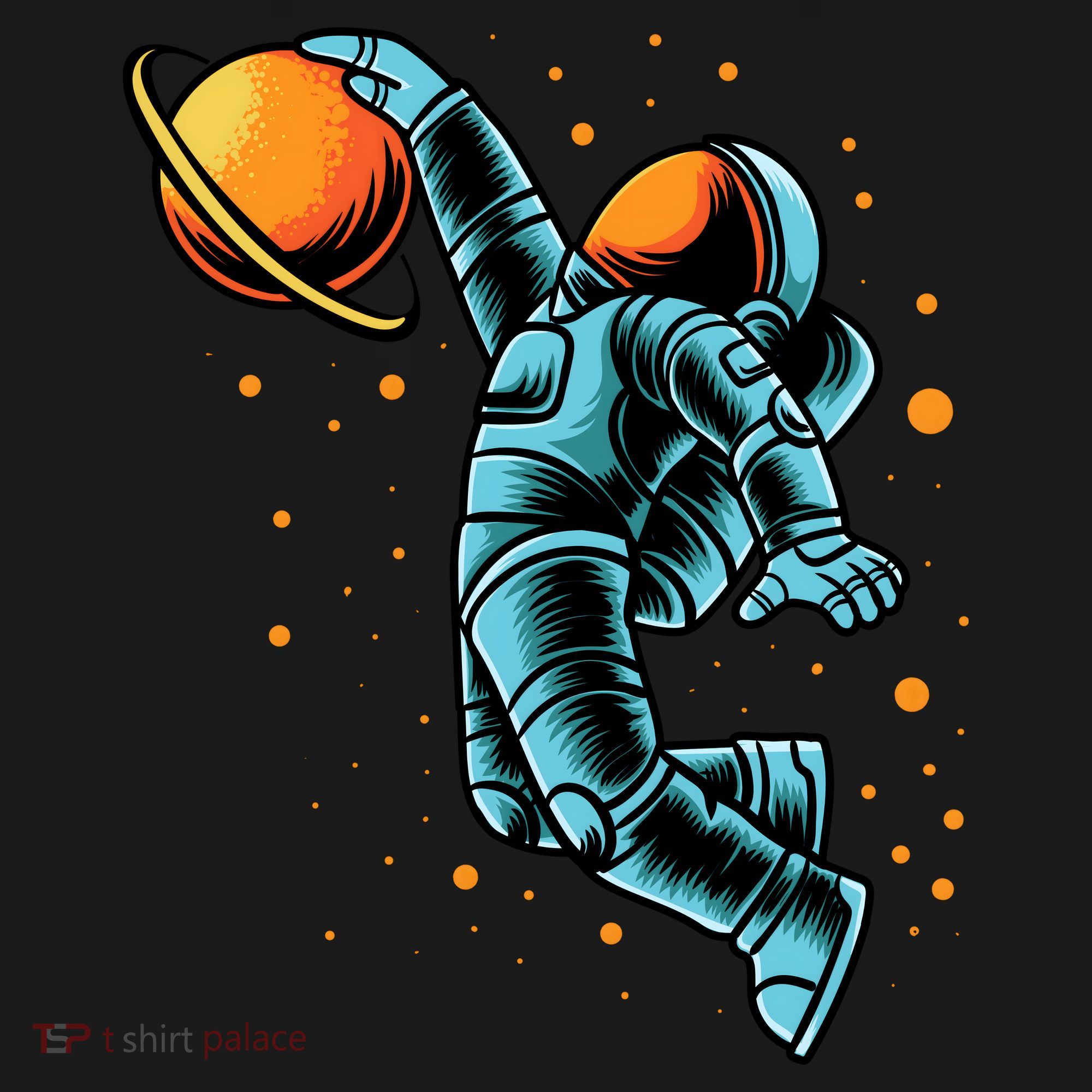 Astronaut Basketball Player USA-Made Doggie Bandana