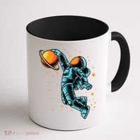 Astronaut Basketball Player Coffee Mug thumb 1